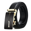 Dandali Casual Men Automatic Buckle Belt Business Soft Leather Pants Band, Length (cm): 110cm(ZD-25)