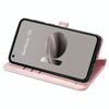 For ASUS Zenfone 10 Cat and Dog Embossed Leather Phone Case(Rose Gold)