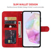 For Samsung Galaxy A36 / A56 5G Skin Feel Geometric Lines Leather Phone Case(Red)