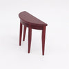 3 PCS 1:12 Mini Dollhouse Scene Decoration Mahogany Semi-circular Porch Table