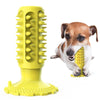 Suction Cup Dog Toy, Bite Resistant Squeaky Chew, Yellow