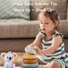 Baby Stacking Nesting Circle Toy Soft Squeeze Building Blocks Sensory Toys, Style: Basic