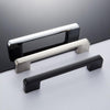 6613-128 Simple Cabinet Door Handle Drawer Wardrobe Zinc Alloy Handle (Black Red)