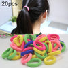 20pcs / Pack Girls Kids Rubber Bands Ponytail Holder Elastic Hair Bands(Fluorescent Colour Mixture)