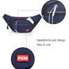 FUXI Pockets Casual Travel Cashier Messenger Chest Bag(Y002 Black)