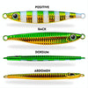 PROBEROS LF121 Fast Sinking Laser Boat Fishing Sea Fishing Lure Iron Plate Bait, Weight: 40g(Luminous Color A)