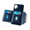 For Samsung Galaxy A06 4G / 5G Solid Color Metal Buckle Card Slots Bag Phone Case(Blue)