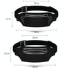 Outdoor Running Cell Phone Waist Pack Men And Women Waterproof Sports Gear, Style: Single Zipper Hemp Gray
