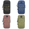 Universal 6.2 inch or Under Phone Zipper Double Bag Multi-functional Sport Arm Case with Earphone Hole(Purple)