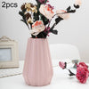 2 PCS Creative Flower Decoration of Plastic Vase Flower Arrangement Container(Pink)
