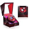 Watch Shaker Automatic Mechanical Watch Rotating Motor Winding Box, US / EU / UK Plug(Ebony Red)