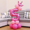 Number Foil Balloon Happy Birthday Decoration(Pink)