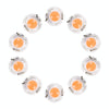 10PCS 2W T4.2 Wedge Instrument Panel LED Light Dashboard Gauge Cluster Indicator Lamp Bulb (Pink Light)