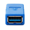 Super Speed USB 3.0 AF to AF Cable Adapter (Blue)