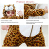 Babies Cartoon Animal Shape Flannel Jumpsuit Romper, Size:90CM(Tiger)