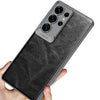 For Samsung Galaxy S24 Ultra 5G Oil Wax Leather Classic Shockproof Phone Case, Not Included Pen(Blue)