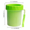 Pet Paw Cleaner Cup - Small (Green) - Silicone Bristles