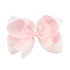 5 PCS 6 Inch Colorful Kids Girls Big Solid Ribbon Hair Bow Clips(24)