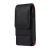 For 6.1 inch Mobile Phone Cowhide Texture Oxford Cloth Waist Bag(Black)