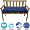 130 x 50cm Outdoor Home Patio Waterproof Sunscreen Bench Cushion, Color: Light Grey