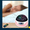 LED Starry Sky Light USB Remote Control Rotating Music Projector Lamp Romantic Starry Night Light(Blue)
