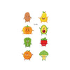 20 PCS Waterproof Painted Fruits Vegetables Plants Children Tattoo Stickers(EC-551)