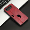 For Asus ROG Phone 7 Cow Pattern Sewing Skin PC + PU + TPU Phone Case(Red)