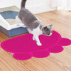 PVC Cat Litter Mat, Rose Red, 30x40cm, Non-Slip