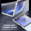 For Samsung Galaxy Z Flip5 lce Folding Series Integrated Clear PC Phone Case(Purple)