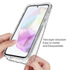 For Samsung Galaxy A36 / A56 5G Clear TPU Hybrid PC Shockproof Phone Case(Transparent)