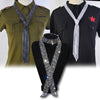Gun Black Diamond on Black Women Sequined Rhinestone Bow Tie Dance Costume Accessories