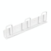 Household Glass Cup Holder Inverted Cup Hanger Bar Free Hole Wall Mounted Drainage Mug Shelf, Color: 3 Position (White)