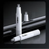 Electric Nose Hair Clipper Rechargeable Washable Portable Travel  Trimmer(White)