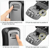 Wall Mounted Key Safe Box - Grey - 10,000 Combinations