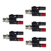 5x BNC Male to Dual Banana Plug Adapter - Black