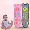 Simulated Music TV Remote Control Early Educational Toys Electric Learning Machine Baby Toy(Gray)