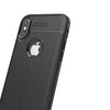 For iPhone X / XS Litchi Texture TPU Protective Back Cover Case (Black)