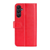 For Samsung Galaxy A26 R64 Texture Horizontal Flip Leather Phone Case(Red)