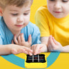 All-In-One Tic Tac Toe Game Machine Portable Desktop Puzzle Children Electronic Toys(Orange Yellow)