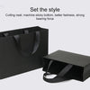 Black Shopping Kraft Paper Bag Handbag, Size:S