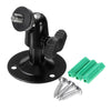 Adjustable Metal CCTV Camera Wall Mount Bracket - Black