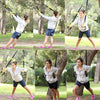 P3-3 Adjustable Fitness Exercise Hanging Pulling Rope TRP3X Wall Pulley Yoga Belt, Main Belt: 1.4m, 1.9m After Adjusted, Athletic Version(Pink)