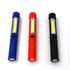 Multifunction Portable Mini COB LED Working Light Pen Style Outdoor Flashlight(Red)