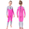 SLINX 1902 Long Sleeve Warm Kids Sun Protection Wetsuit, Size: M(Vitality Begonia)