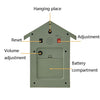 T60 Cuckoo Clock The Bird Reports On The Hour Clock, Colour: Orange Top