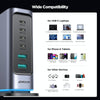 JOYROOM JR-TCM02 6 in 1 65W GaN 4 USB-C & 2 USB-A Multi-port Charger, Power Plug:EU Plug(Dark Gray)