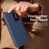 For Samsung Galaxy S25 5G Smart View Window Leather Phone Case with Card Slot(Blue)