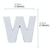 Car Vehicle Badge Emblem 3D English Letter W Self-adhesive Sticker Decal, Size: 4.5*4.5*0.5cm