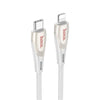hoco U133 Type-C / USB-C to 8 Pin Braided PD Fast Charging Data Cable, Length:1.2m(Grey)