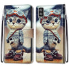 For Alcatel 1L (2021) Coloured Drawing Cross Texture Horizontal Flip PU Leather Case with Holder & Card Slots & Wallet & Lanyard(Leather Shoes Cat)